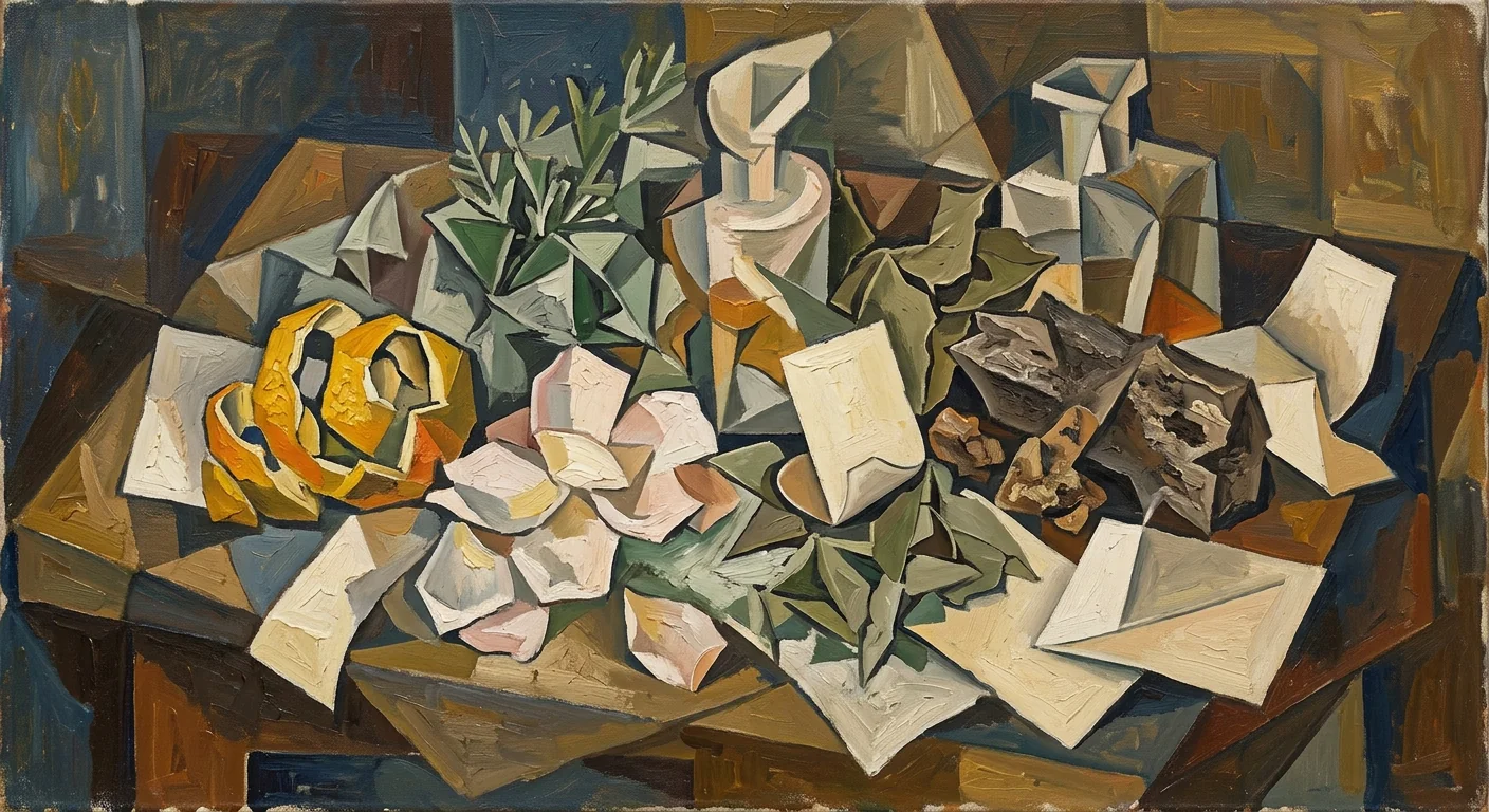 Painterly still life suggesting why vague words fail you